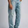ANSLUW_DESIGN_straight_fit_jeans_in_vintage_light_wash_3 ANSLUW Design Straight Fit Jeans in Vintage Light Wash