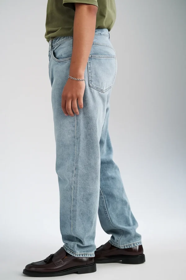 ANSLUW_DESIGN_straight_fit_jeans_in_vintage_light_wash_5 ANSLUW Design Straight Fit Jeans in Vintage Light Wash